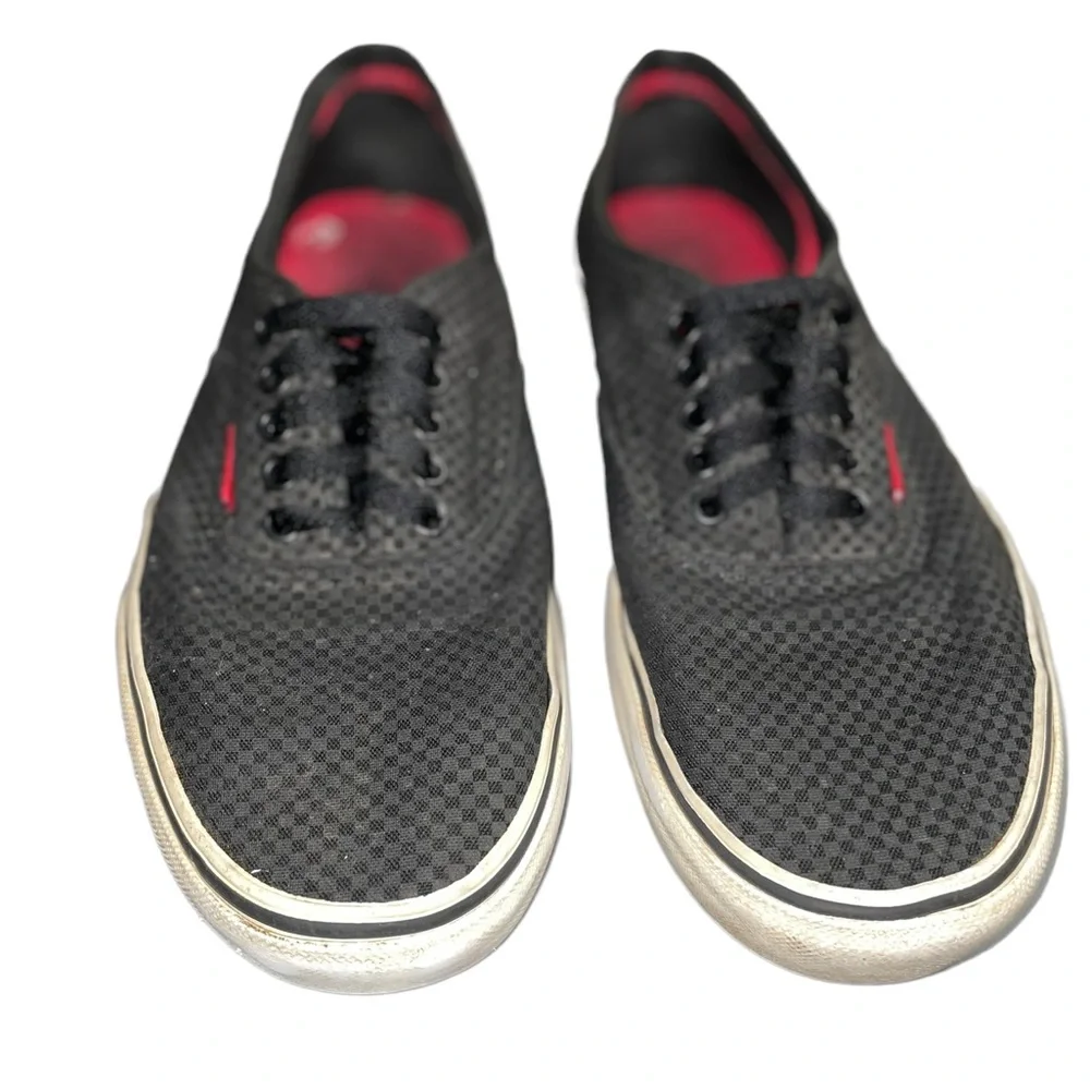 Vans Authentic Off The Wall Size 10.5 Shoes Black Gray Low Skater Sneaker